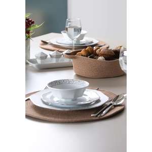 Ensemble de présentation de panier à pain Supla fait à la main, ensemble de vaisselle de table américaine pour pain, 6 pièces - Product Image 3