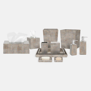 Organisateur de salle de bain de luxe incrusté de coquille d'oeuf ensemble d'accessoires de salle de bain fabriqués à la main fabriqués au Vietnam grossistes de décoration intérieure - Product Image 4