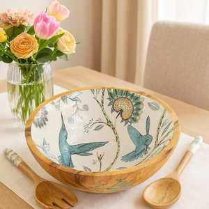 ชามซุปทำจากไม้อะคาเซียทำจาก100% พร้อมงานฟอยล์ - Product Image 6