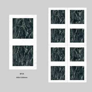 กระเบื้องปูพื้นเซรามิกมันเงาสูงขนาด600x1200มม. แบบทันสมัยเนื้อแข็งป้องกันคราบสกปรกทนทานสำหรับใช้ในครัวเรือนเชิงพาณิชย์สำหรับห้องนั่งเล่น - Product Image 2