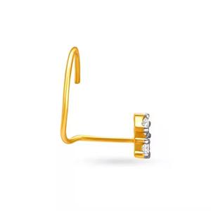 18Kt <b>Gold</b> Lab grown Diamond <b>Nose</b> Pin Beautiful Design Hot Sale Popular <b>Nose</b> <b>Ring</b> Indian Traditional Design Collection For Bride - Product Image 5