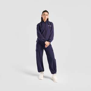 Veste utilitaire d'automne par Zephyr, bleu marine, coupe-vent, col à capuche - Product Image 4