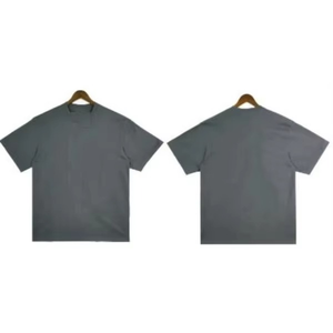 Camisetas de algodón suave 100% Unisex con estilo, camisetas de punto con patrón sólido para ropa informal diaria, cómodas para hombres y mujeres - Product Image 3