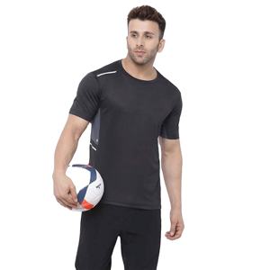 เสื้อยืดกีฬาแห้งเร็วของผู้ชายเสื้อยืดกีฬาแขนสั้นพิมพ์ลายพื้นระบายอากาศได้ดี - Product Image 1