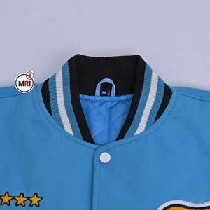 OEM personalizado lana cuerpo Chenille parche cuero manga Vintage carta hombre Varsity Chenille bordado bombardero chaqueta para hombres - Product Image 4