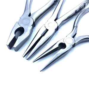 Veterinary Orthopedic Instruments Manual Orthopedic Flat <b>Nose</b> Pliers 20.5cm 16cm Serrated Jaws Bone Forceps <b>Pin</b> Kirschner Wire - Product Image 5