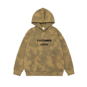 Nueva Sudadera Holgada de Moda con Pedrería Personalizada, Sudadera Desteñida 100% Algodón para Hombre - Product Image 2
