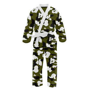 Alta calidad 450gsm negro BJJ Kimono diseño personalizado Jiu Jitsu Gi uniforme para Jiu-jitsu brasileño GIS - Product Image 1