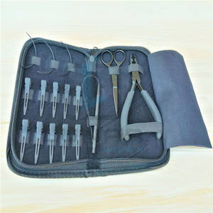 ชุดเครื่องมือดูแลเส้นผมอุปกรณ์ต่อผมแบบสองรูสีดำด้าน - Product Image 3