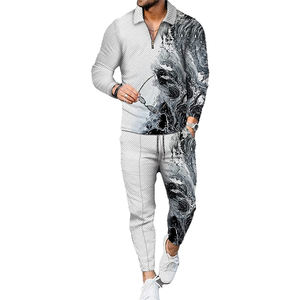 Conjunto de chándal de hombre Premium vintage mejor valorado parte superior e inferior de invierno sólido con alta costura MOQ y precios bajos - Product Image 6