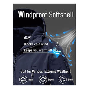 Men's Softshell Jacket with Comfortable Fit Latest Arrival for Winter Outdoor Usage OEM Wholesale Customized - Product Image 5
