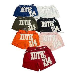 Custom Acid Wash Cotton Embroidery Patch Hip Hop Streetwear <b>Baggy</b> <b>Shorts</b> - Product Image 3