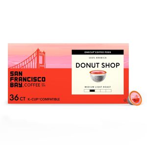 Cápsulas de Café K-Cup de San Francisco Bay, Donut Shop (36 unidades), Tueste Medio-Ligero, Cápsulas de Café Individuales Compostables - Product Image 4