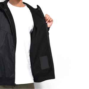 แจ็กเก็ตกันลมเคลือบสำหรับทั้งชายและหญิงพร้อมโลโก้ด้านหน้าที่กำหนดเองลายพรางแพทเทิร์นเสื้อผ้ากลางแจ้งฤดูใบไม้ผลิ - Product Image 6