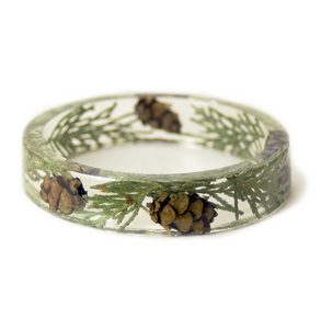 Combinación de brazalete de resina y otro estilo en pulsera curva sobre base de latón para pulido brillante hecho a mano - Product Image 4