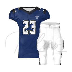 Uniforme de Fútbol Americano para Adultos, Camiseta de Manga Corta Estampada, 100% Poliéster, Conjunto de Uniforme de Fútbol para Equipos, Tallas Grandes - Product Image 3