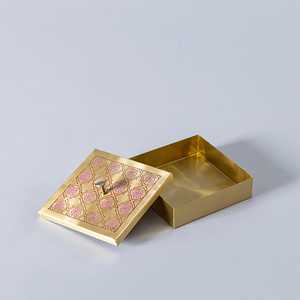 Boîte de rangement décorative en laiton fait main - Product Image 2