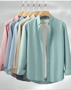 Nueva Camisa de algodón informal de alta calidad para hombres Nueva llegada Venta caliente Cómoda manga larga Resistente a las arrugas de moda - Product Image 5