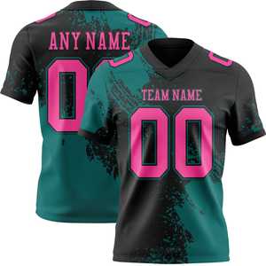 Vente en gros Maillot de football américain Logo personnalisé Impression par sublimation Uniformes d'équipe Maille de polyester Vêtements de sport pour clubs - Product Image 3