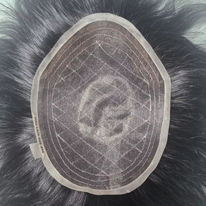 Prótesis Capilar de Cabello Natural Ondulado con Encaje Completo Soldado, Cabello Remy Indio, Toupee Taz Hair BD Bangladesh - Product Image 1