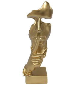 Décoration de table décorative, finition dorée, métallique, moderne, personnalisée, art métallique de bureau, intérieur - Product Image 4