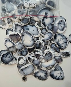 Top India Direct Sale Natural Dendrite Opal Quartz Gemstone Cabochon Loose High Quality Jewelry Making Customizable Size Shape - Product Image 4