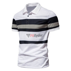 2024 meilleur Style hommes pour Polo personnalisable séchage rapide respirant solide motif Streetwear prix de gros pas cher - Product Image 3