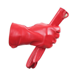 Gants en cuir PU tendance, design durable, compatibles écrans tactiles, chauds et souples pour sports d'hiver, usage professionnel décontracté et voyage en saison froide - Product Image 1