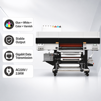 Impresora UV DTF Industrial de 60 cm con 4 cabezales I3200 |   Impresión Digital con Lámina Dorada para Embalaje en Sustratos Rígidos y Flexibles