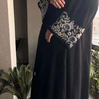 Abaya de luxe de qualité supérieure pour adultes, techniques artisanales de cristal, vêtements musulmans traditionnels en soie, accessoires, manches longues