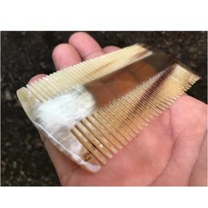Peine de Cuerno Natural Portátil, Extra Ancho, Antiestático, de Cuerno de Búfalo, para Uso Doméstico, Peine de Masaje - Product Image 4