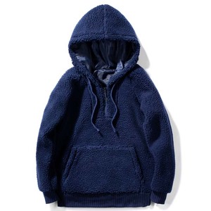 Manufacturers Custom basics Embossed Logo 3D Puff Printing Embossed Oversized Pullover 100% Cotton Sharpa Fleece <b>Hoodies</b> - Product Image 5