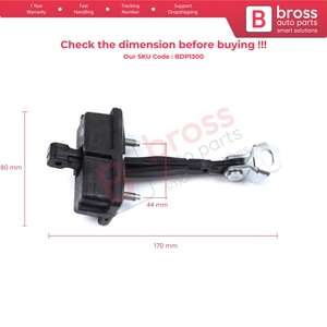 BDP1300 Limiteur de sangle de contrôle d'arrêt de charnière de porte arrière pour Panda MK4 312 319 519 2011-2023 Van Hatchback 52022104 Bross Auto Parts - Product Image 6