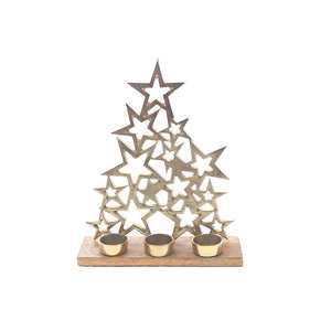 Best Price Decorative Metal Tea Light Holder in Star Shape for <b>Christmas</b> Table <b>Top</b> Home Decorations - Product Image 1