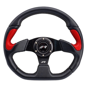 Volante sportivo X2 Poly - Pelle Rossa - Product Image 1