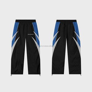 Survêtement coupe-vent en nylon avec logo personnalisé pour hommes, ensemble deux pièces respirant avec fonction coupe-vent, veste grande taille - Product Image 6