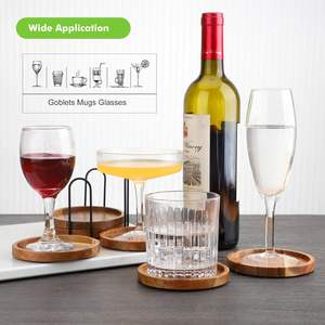 Vente en gros de sous-verres modernes et antidérapants en bois massif pour la maison, le bureau ou le restaurant. - Product Image 4