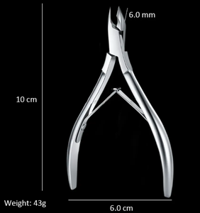 Alicates Profesionales para Cutículas con Mango Curvo, Abertura de Mandíbula Ancha y Acero Inoxidable para Uñas Gruesas - Product Image 3