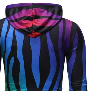 Sweat-shirt à capuche zippé 100 % coton pour homme, coupe régulière, manches longues, style streetwear, hiver, fermeture éclair intégrale, écologique, livraison rapide - Product Image 4