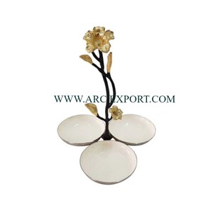 Vintage Design Stainless Steel <b>Snacks</b> <b>Bowl</b> Gold-Plated Stand Food Serving <b>Bowl</b> Shiny Polished Metal on Sale From Indian Supplier - Product Image 6