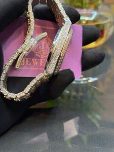 Reloj de moissanita de movimiento mecánico hecho a mano de lujo más vendido, conjunto completo de diamantes de Color VVS, moda de estilo Hip Hop a la venta - Product Image 5