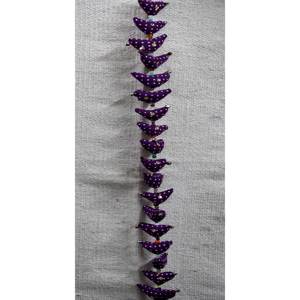 30 clochettes suspendues en tissu bohème avec motif vertical sur corde - Product Image 3