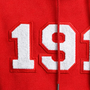 Sweat à capuche en chenille rouge Kappa Alpha Psi 1911, année des fondateurs de la fraternité grecque, polaire premium - Product Image 6