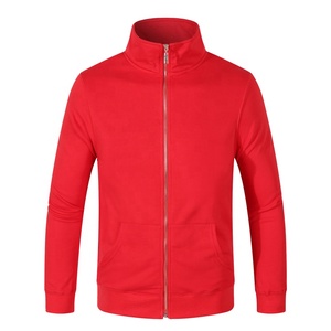 Veste à capuche zippée pour hommes personnalisée éponge vierge vêtements de sport de fitness imperméable coton motif solide automne 2026 - Product Image 6