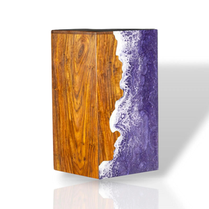 Handcrafted Rosewood Urn <b>Box</b> Ocean Wave Memorial <b>Keepsake</b> Cremation <b>Box</b> for Loved Ones - Product Image 2