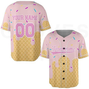 Comfort Fit Gameday GANTS City Baseball Jersey Conçu pour tous les maillots de baseball Design sublimé Day Comfort Baseball Jersey - Product Image 3