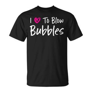 T-shirt per Coppie con Scritta 'I Love to Blow Bubbles for Her' - Idea Regalo Promozionale per Mogli e Fidanzate - Product Image 2
