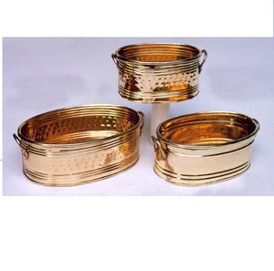 Macetas de Metal para Decoración del Hogar, Decoración de Viveros, Macetas de Metal, Juego de 3 Macetas de Flores de Estilo Nuevo - Product Image 1