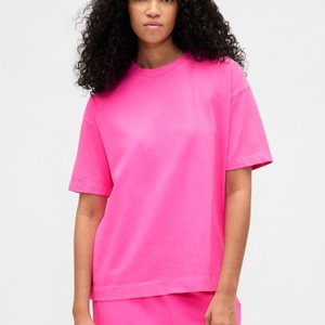 Camiseta de Mujer de Alta Calidad, Cuello en V, Color Sólido, Estilo Básico Informal, Suministro al por Mayor - Product Image 6