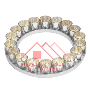 Bougeoir de luxe pour chauffe-plat Bougeoir pour la maison hôtels et restaurants Centres de table Décorations Bougeoirs en aluminium - Product Image 4